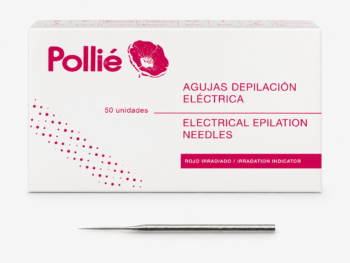 Agujas de Depilación Eléctrica Cónicas 1.0 Rectas de Acero Inoxidable – Caja de 50 Unidades