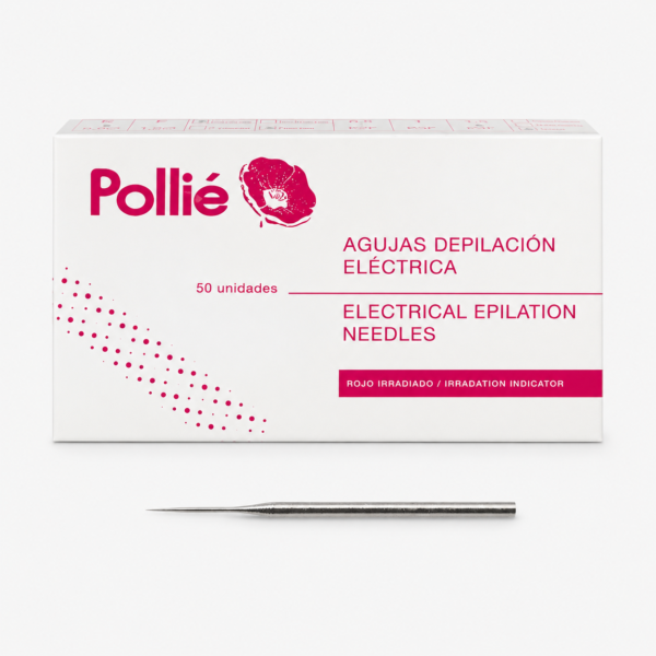 aguja_depilacion_electrica Agujas de Depilación Eléctrica Cónicas 1.0 Rectas de Acero Inoxidable – Caja de 50 Unidades