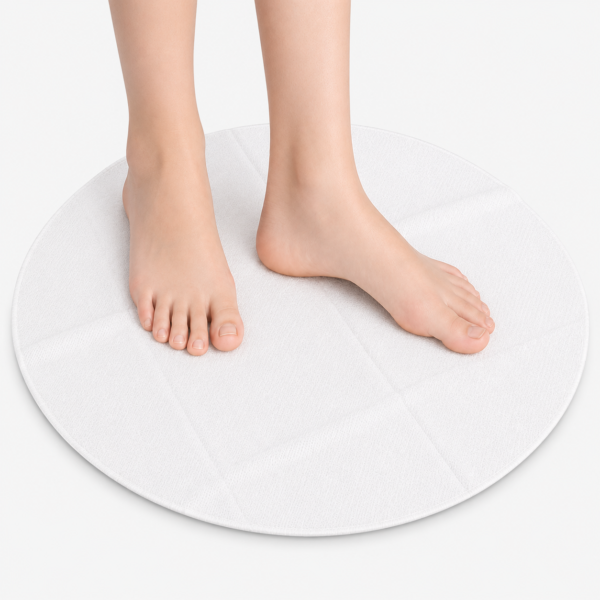 Alfombrilla Circular Desechable Blanca 35 cm – Pack 50 Unidades