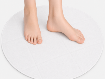 alfombrilla_50cm Alfombrilla Circular Desechable Blanca 50 cm – Pack 50 Unidades