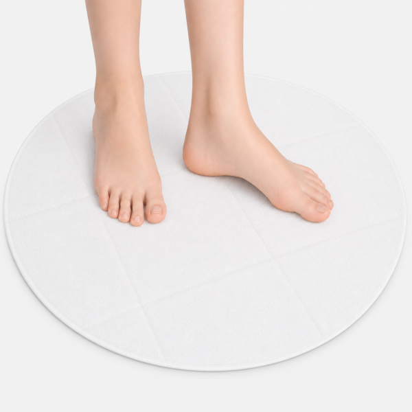 Alfombrilla Circular Desechable Blanca 50 cm – Pack 50 Unidades