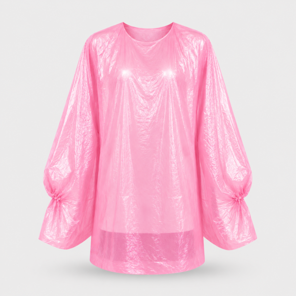 capa_tinte_rosa Capa de Tinte Desechable de Polietileno (PE) Rosa – 84 x 110 cm – Pack de 50 Unidades