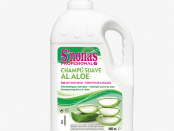 Champú Suave con Aloe Vera S’nonas Profesional Garrafa 5 Litros
