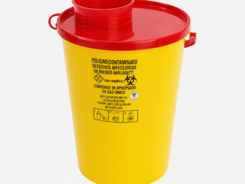 Contenedor de seguridad para agujas usadas 2 litros – Altura 25 cm