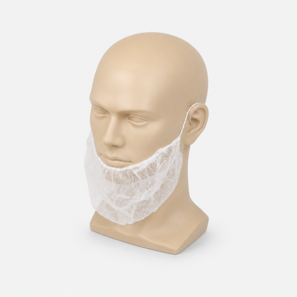 cubrebarbas Cubrebarbas Desechable Blanco TST con Elástico – Bolsa 100 Unidades