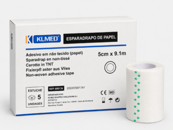 Esparadrapo de Papel Hipoalergénico para Fijación de Apósitos 5 cm x 9,1 m – Estuche 6 Unidades