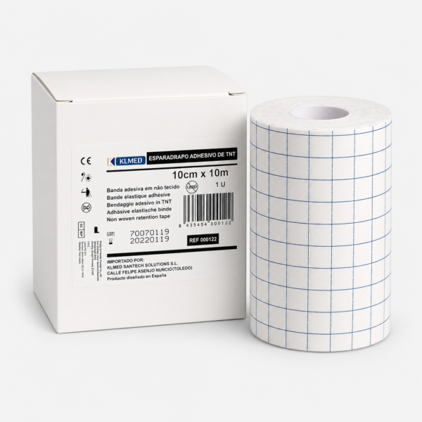 Esparadrapo Adhesivo de Tejido No Tejido (TNT) 10 cm x 10 m – Rollo 1 Unidad