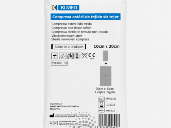 Gasas Estériles de Tejido Sin Tejer (TST) 10 x 20 cm – Sobre de 2 Unidades – Caja 400 Sobres