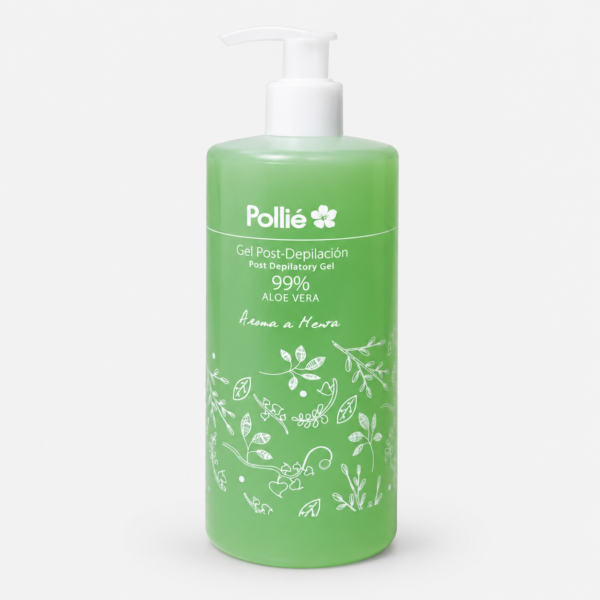 Gel Post Depilación Aloe Vera 99% Pollié 500 ml