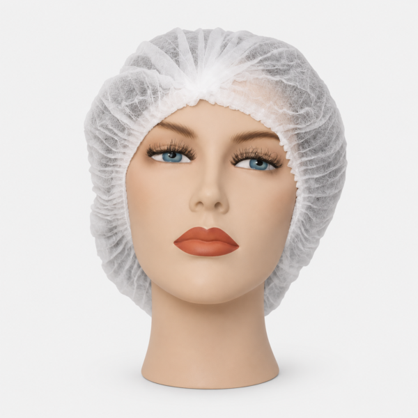 gorro_blanco Gorro Circular Desechable Plegado Blanco de Polipropileno – Bolsa 100 Unidades