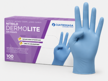 guantes_nitrilo_azul_dermolite Guantes Dermolite de Nitrilo Azul Profesional 3,5 g Sin Polvo