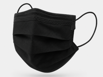 mascarilla_irr_negra Mascarilla Quirúrgica Tipo IIR Negra Desechable – Caja 50 Unidades