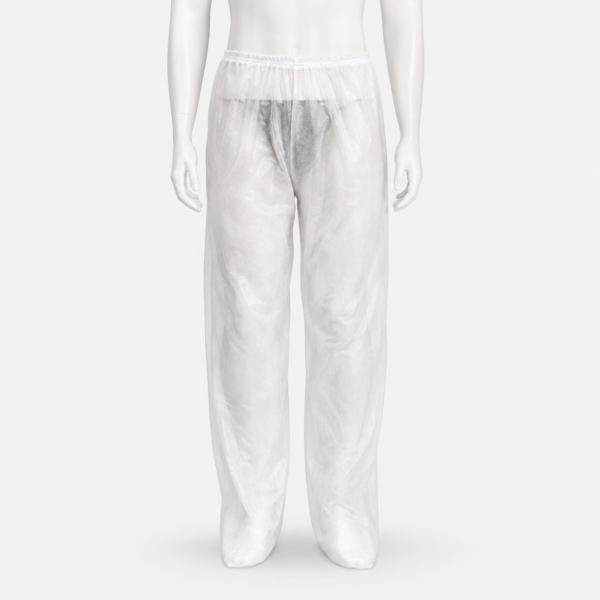 pantalon_presoterapia_polietileno Pantalón Desechable para Presoterapia de PP Blanco – Pack 10 Unidades