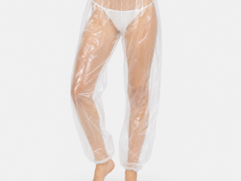 Pantalón Desechable para Presoterapia de Plástico Transparente – Pack 10 Unidades