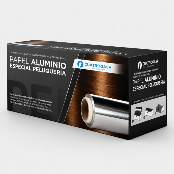Papel de Aluminio para Peluquería 12 cm x 100 m – 13 Micras