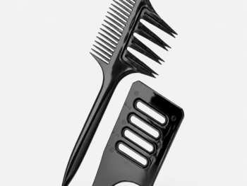 Peine Especial para Mechas Profesional Negro con Separador
