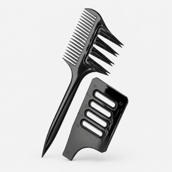 Peine Especial para Mechas Profesional Negro con Separador