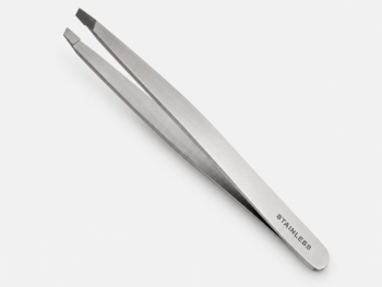 Pinza de Depilar Oblicua de Acero Inoxidable 9,5 cm