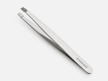 Pinza de Depilar Recta de Acero Inoxidable 9,5 cm – Precisión Profesional