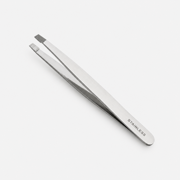 Pinza de Depilar Recta de Acero Inoxidable 9,5 cm – Precisión Profesional