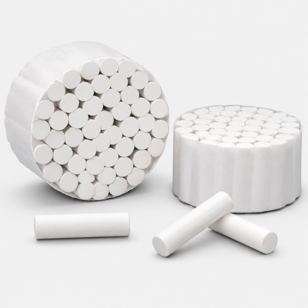 Rollos de algodón dental 100% absorbente 10 x 3.8 mm no estéril bolsa 600 unidades