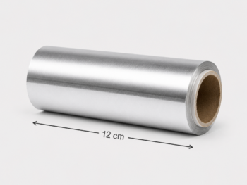 Rollo de Aluminio Plata para Peluquería 12 cm x 100 m – 13 Micras