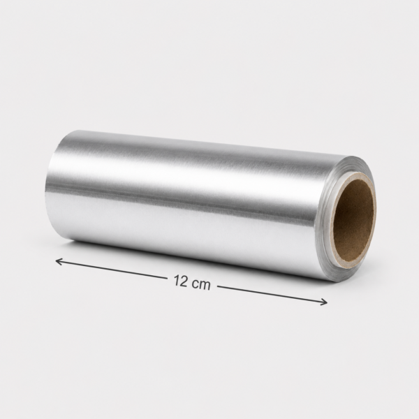 Rollo de Aluminio Plata para Peluquería 12 cm x 100 m – 13 Micras