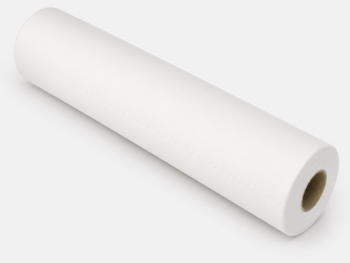 Maxi rollo camilla 2 capas pura celulosa 80 m gofrado laminado precorte cada 2 m – Caja de 6 rollos