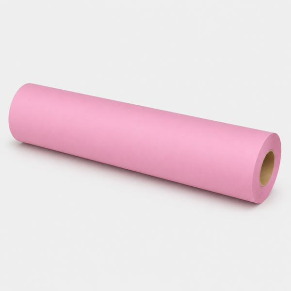 rollo_camilla_rosa Papel camilla reciclado rosa 1 capa 60 m sin precorte – Caja de 8 rollos