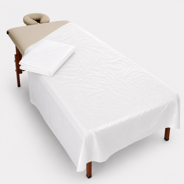 sabana_sudoracion Sábana de Sudoración de Polietileno Blanco GL 80 180 x 215 cm – Pack 100 Unidades