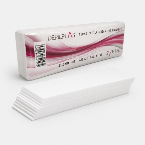 Tiras para Depilación Depilplas 90 g – Pack 100 Unidades
