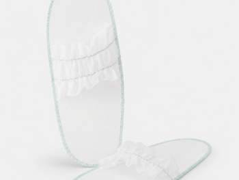 Zapatilla Desechable Abierta de PP Blanco – Pack 50 Pares