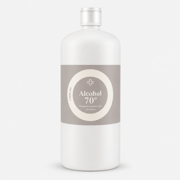 Alcohol 70º de uso tópico 1 litro – Antiséptico para piel sana