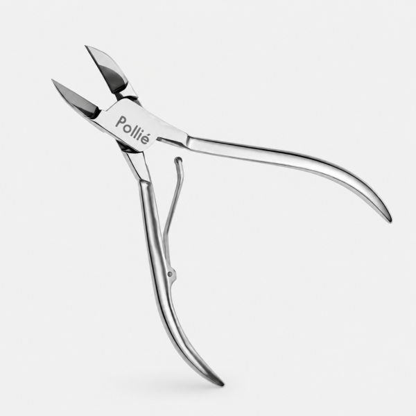 Alicate cortaúñas cromado 12 cm de acero inoxidable