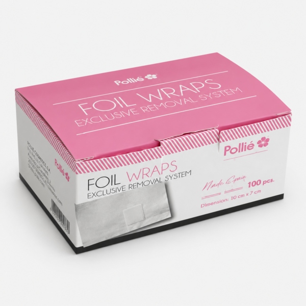Wraps de aluminio con algodón para remover esmalte semipermanente – 100 unidades