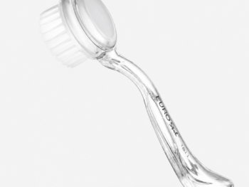 Cepillo de Masaje Facial con Cerdas Suaves y Mango Ergonómico Transparente
