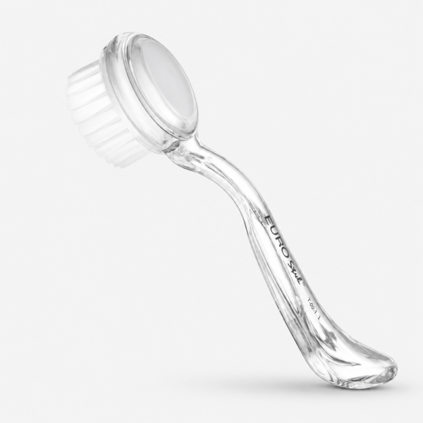 Cepillo de Masaje Facial con Cerdas Suaves y Mango Ergonómico Transparente