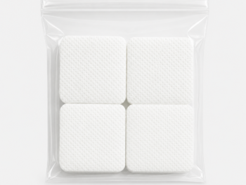 Cuadraditos quitaesmalte de polipropileno 5 × 5 cm – Bolsa de 200 unidades