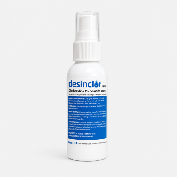 Clorhexidina acuosa incolora 1% en spray 30 ml y 50 ml – Antiséptico para piel sana