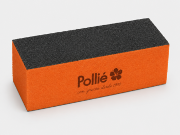 Lima bloque pulidor 3 caras naranja grano 100/180/180