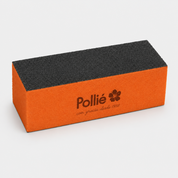 Lima bloque pulidor 3 caras naranja grano 100/180/180