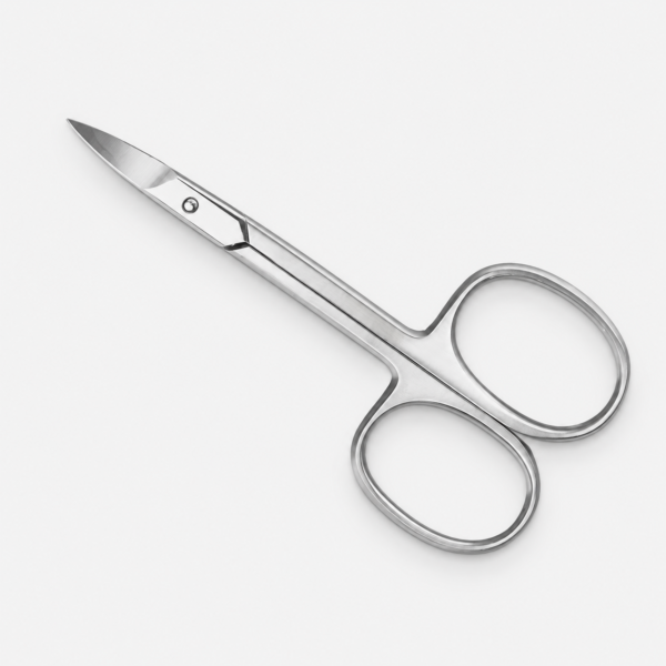 Tijera de cutículas curva profesional de acero inoxidable 3,5"