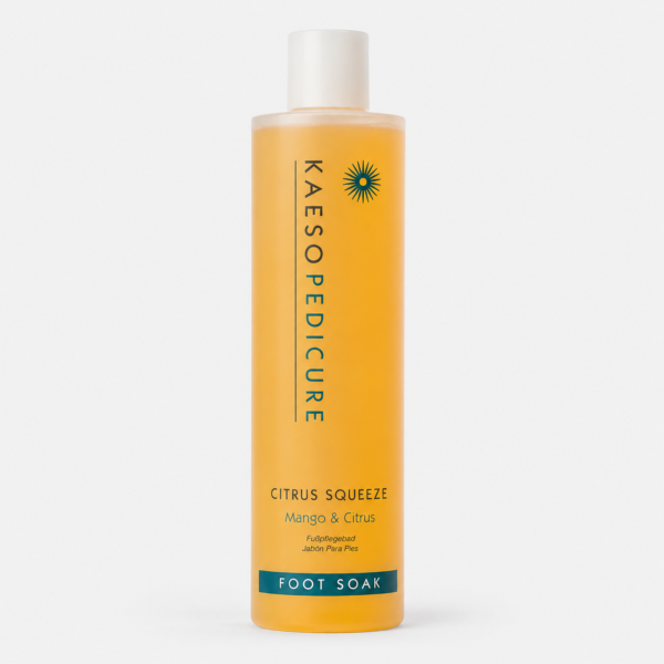 Kaeso Pedicure Citrus Squeeze Foot Soak 195 ml y 495 ml – Baño Relajante para Pies