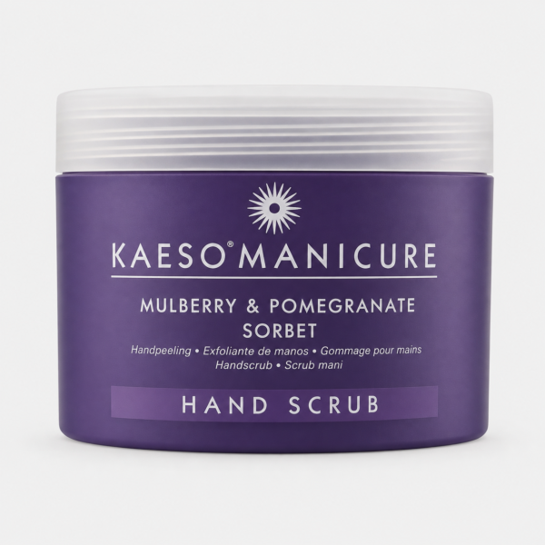 mulberry_hand_scrub_450 Exfoliante de Manos Kaeso Manicure Mulberry & Pomegranate Sorbet – 95 ml y 450 ml