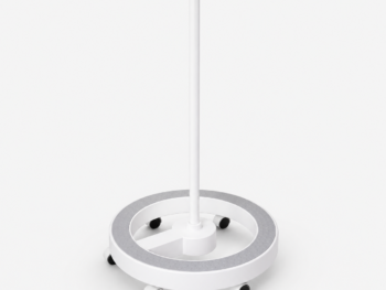Base soporte circular con ruedas para lupa profesional